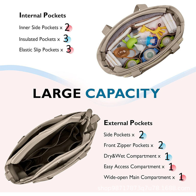 Quilted Multi-Purpose Work Tote LoungeYard — product view 5