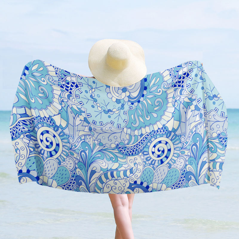 Beach towel with maritime design LoungeYard — product view 6