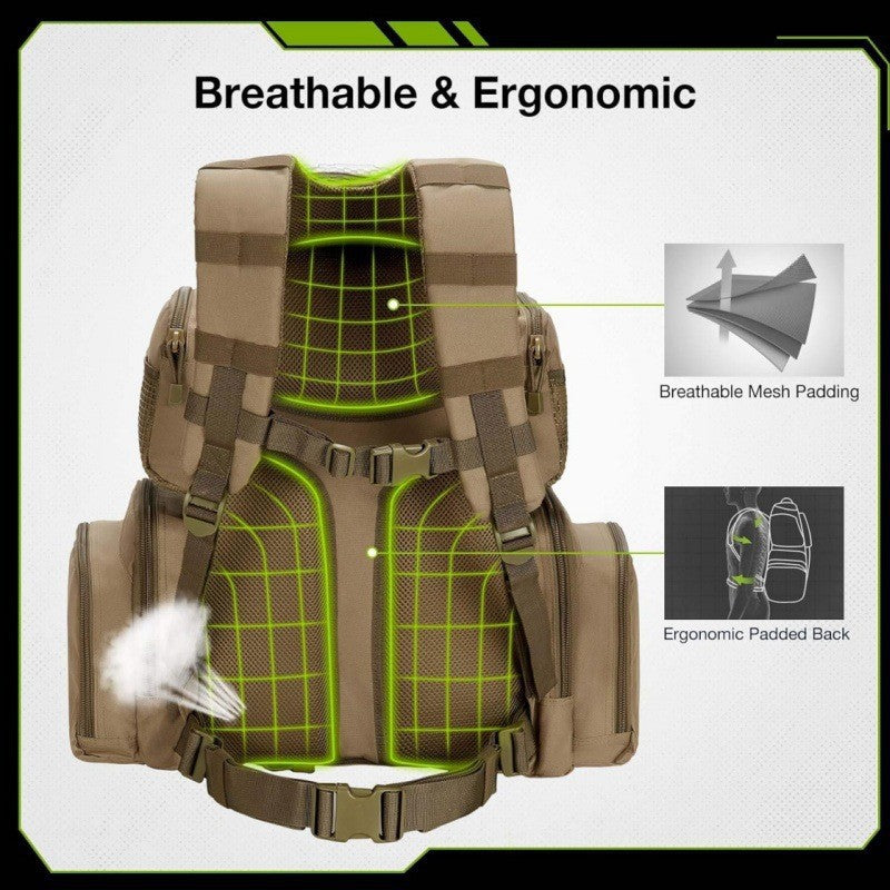 Tactical Multi-Compartment Adventure Backpack LoungeYard — product view 2