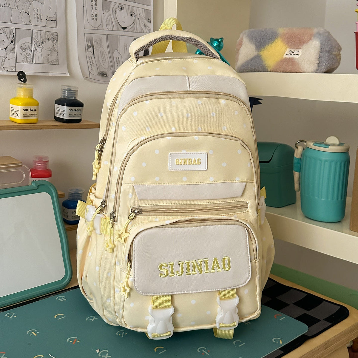 Adventurous Polka Dot Backpack LoungeYard — product view 6