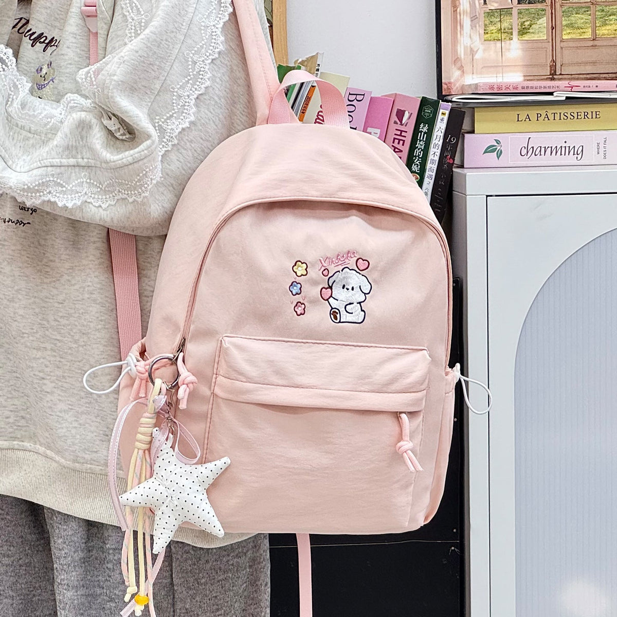 Cute Cartoon-Themed Campus Backpack LoungeYard — product view 1