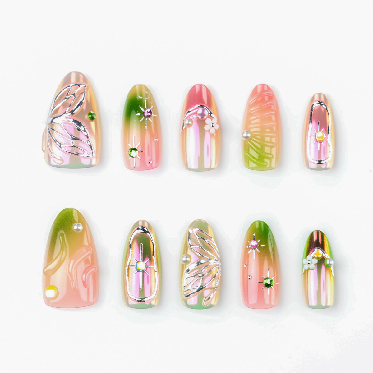 Floral Art Press-On Nail Set 1790736496 — product view 2