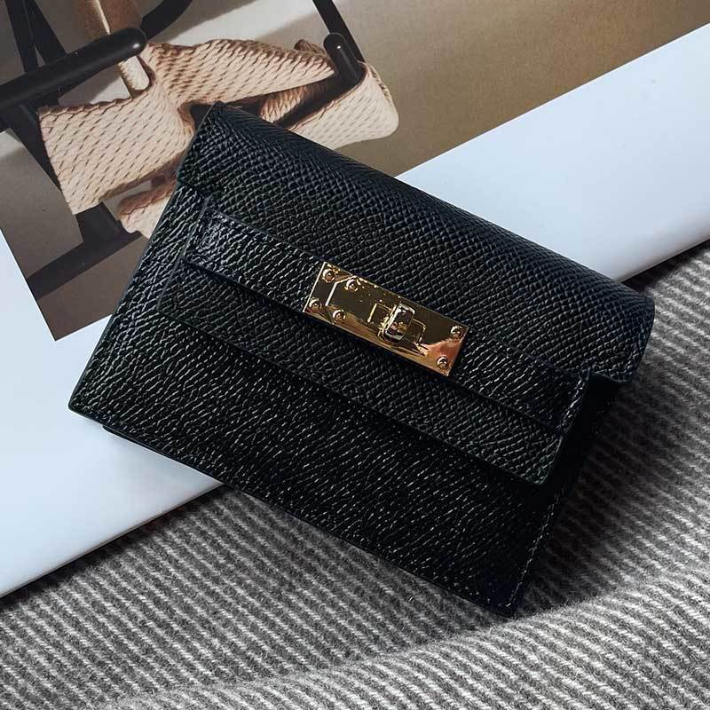 Premium Leather Cardholder with Elegant Closure LoungeYard — product view 4