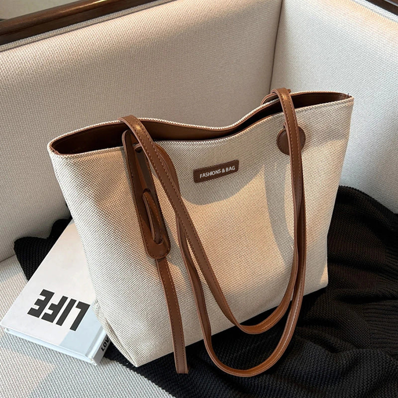 Minimalist Textured Tote Bag LoungeYard — product view 1