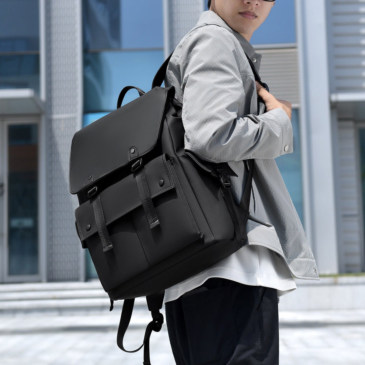 Stylish Functional Travel Backpack LoungeYard — product view 4