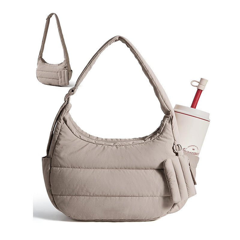 Comfortable shoulder bag with practical additional function LoungeYard — product view 1