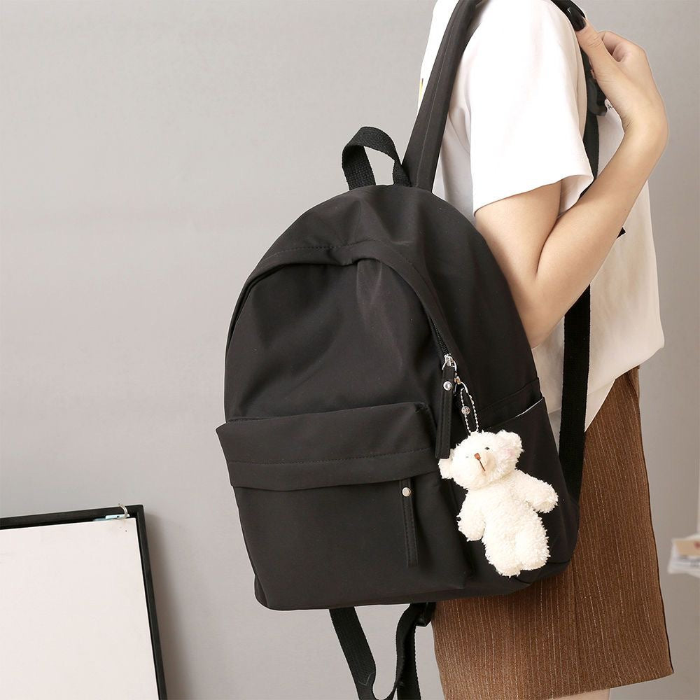Casual Backpack with Plush Keychain LoungeYard — product view 4