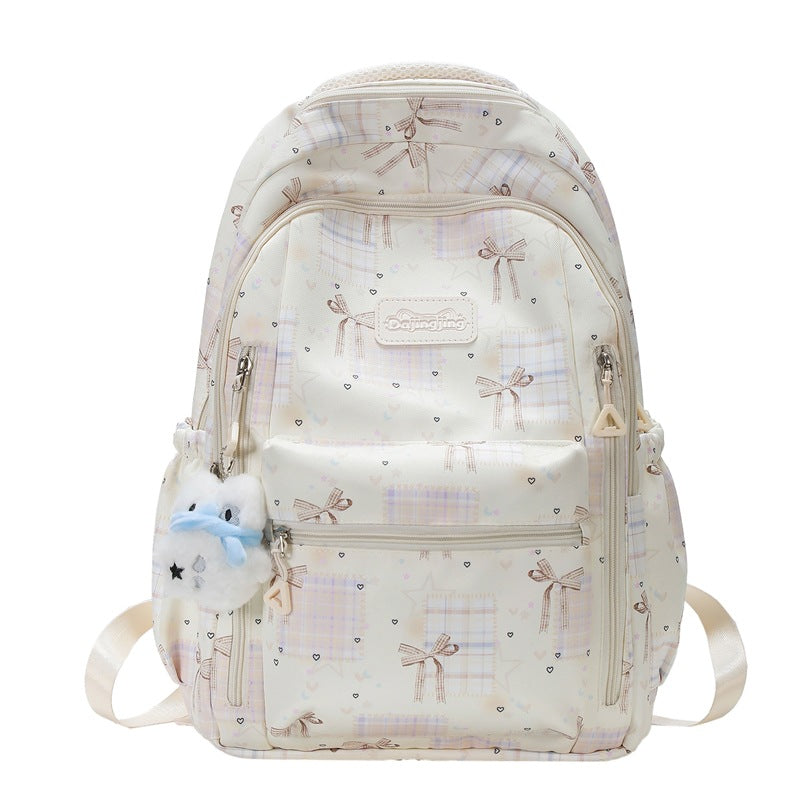 Cute Graphic Print School Backpack LoungeYard — product view 5
