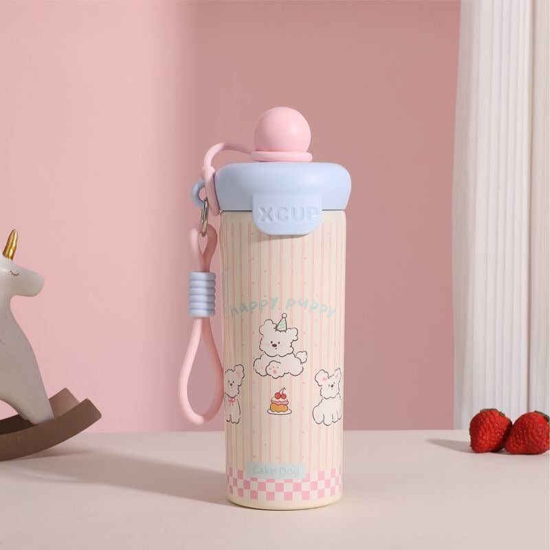 Ladies leisure drinking bottle with cute cat design LoungeYard — product view 6
