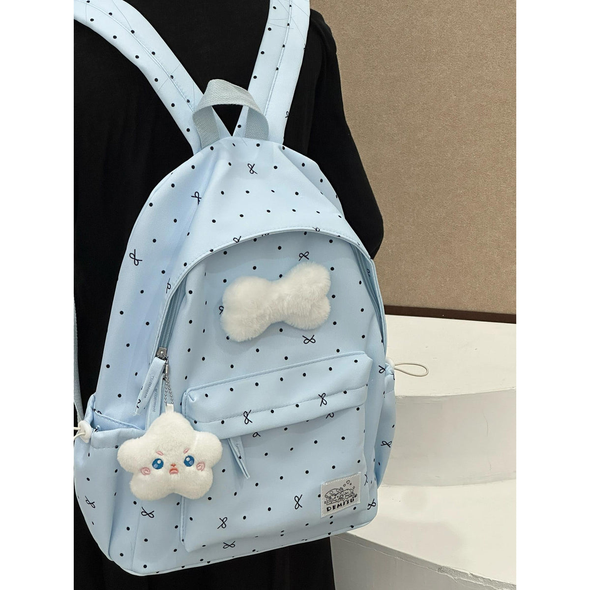 Playful Polka Dot Backpack LoungeYard — product view 1