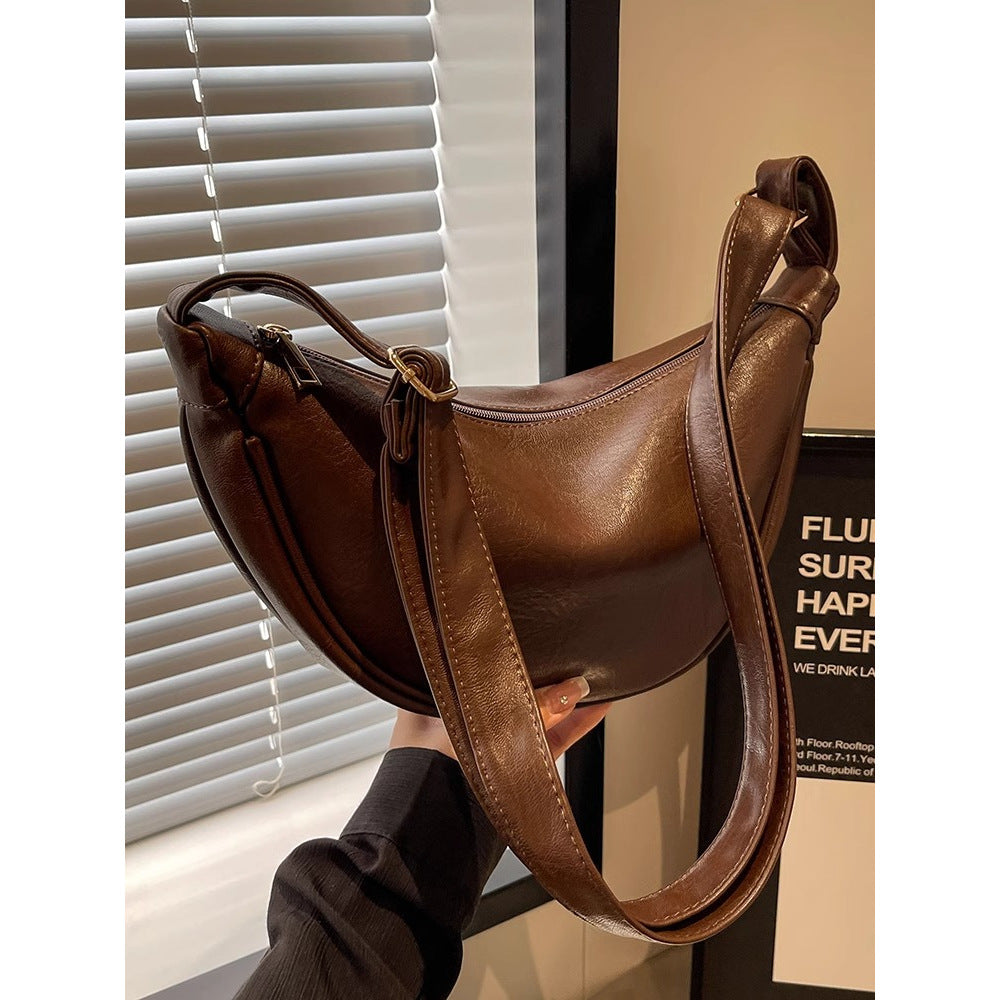 Sleek Leather Hobo Bag LoungeYard — product view 3