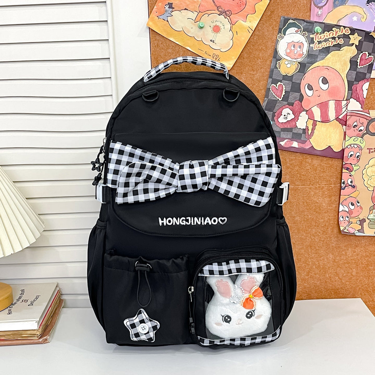 Playful Bow-Embellished Backpack LoungeYard — product view 7