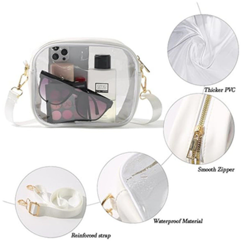 Transparent cosmetic organizer bag LoungeYard — product view 2