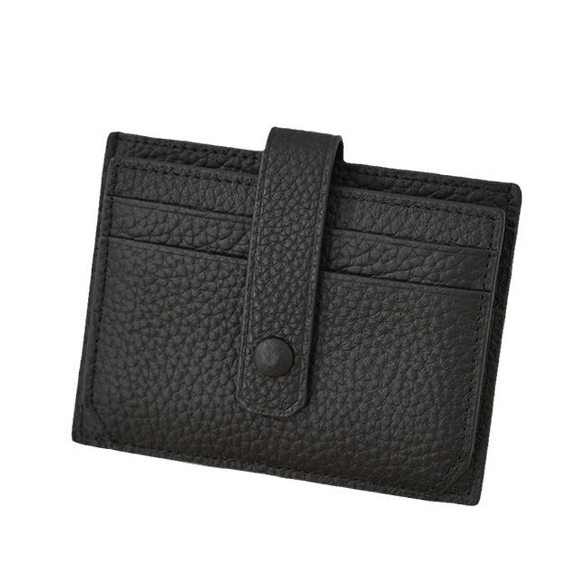 Stylish Textured Leather Card Holder — product view 5