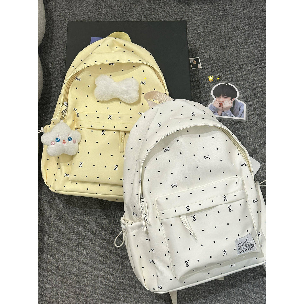 Playful Polka Dot Backpack LoungeYard — product view 4