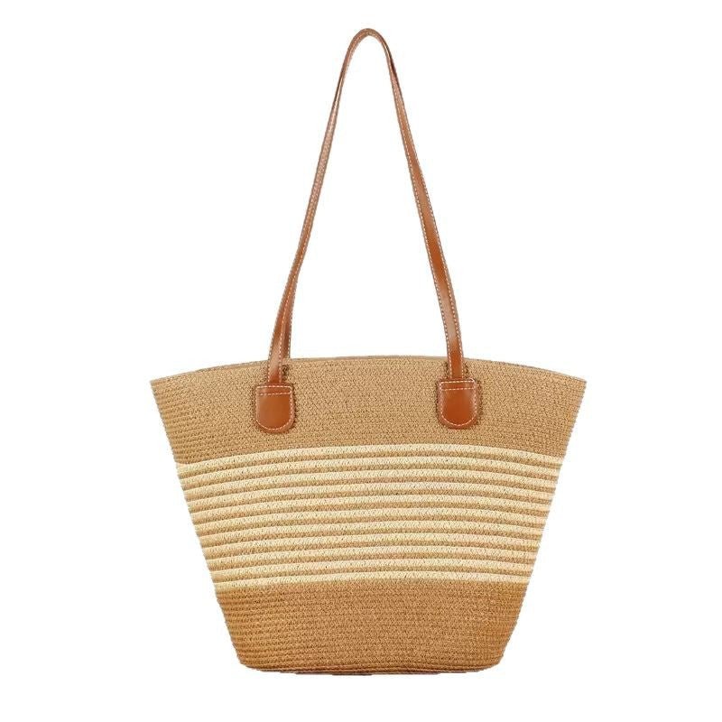 Beach bag with elegant woven design LoungeYard — product view 5