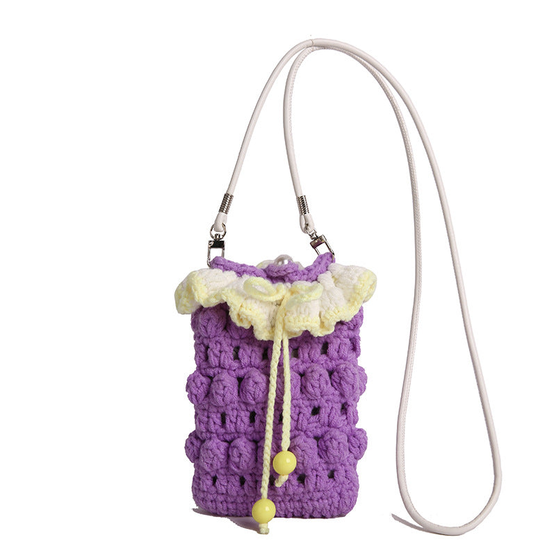 Decorative Crocheted Mini Shoulder Bag — product view 1