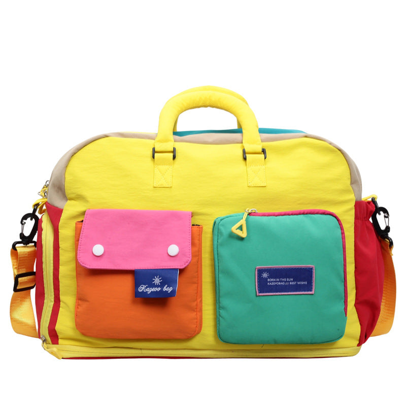 Colorful Multi-Pocket Messenger Bag LoungeYard — product view 5