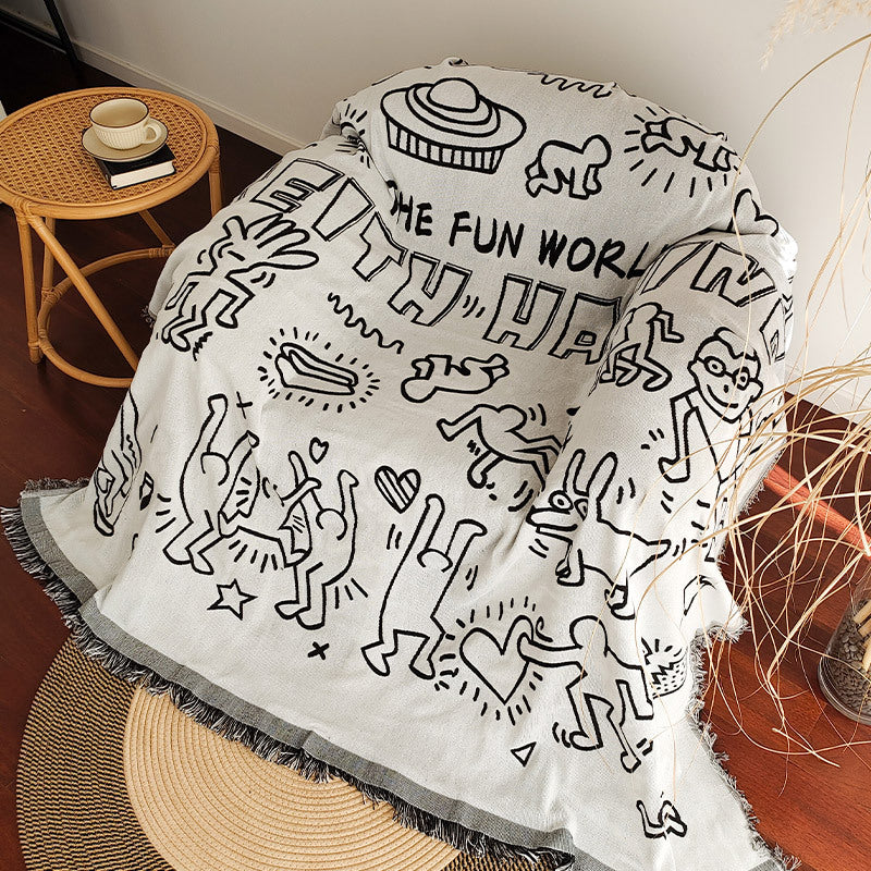 Artistic Woven Throw Blanket — product view 1