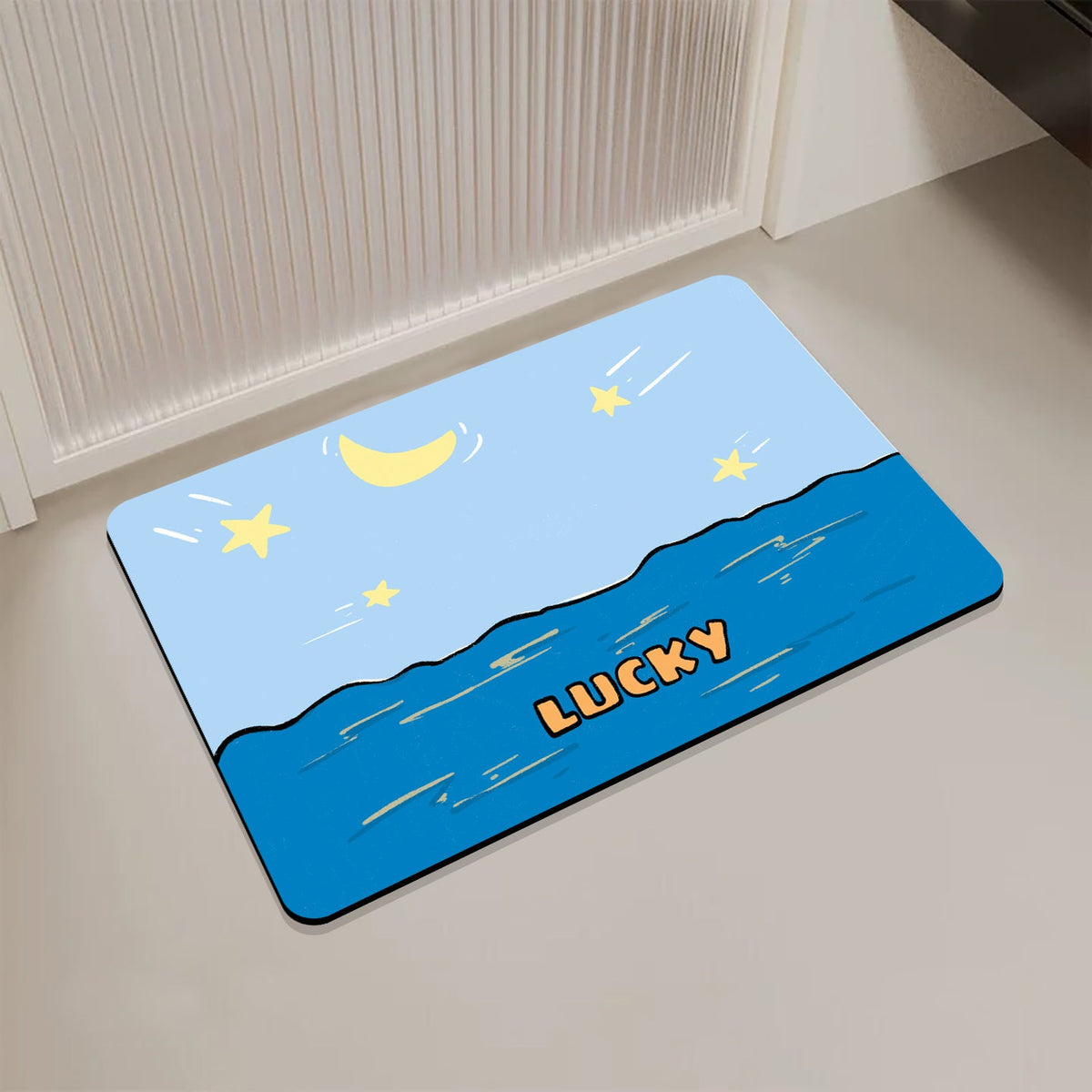 Playful Cartoon-Themed Door Mat Bowlift — product view 4