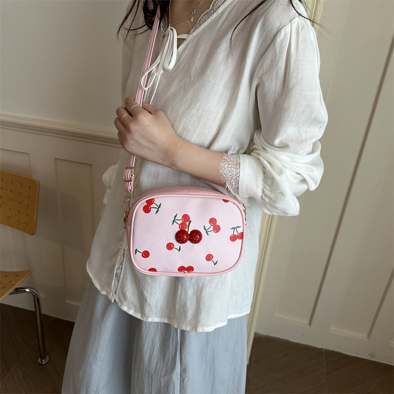 Cute Cherry Print Handbag — product view 4