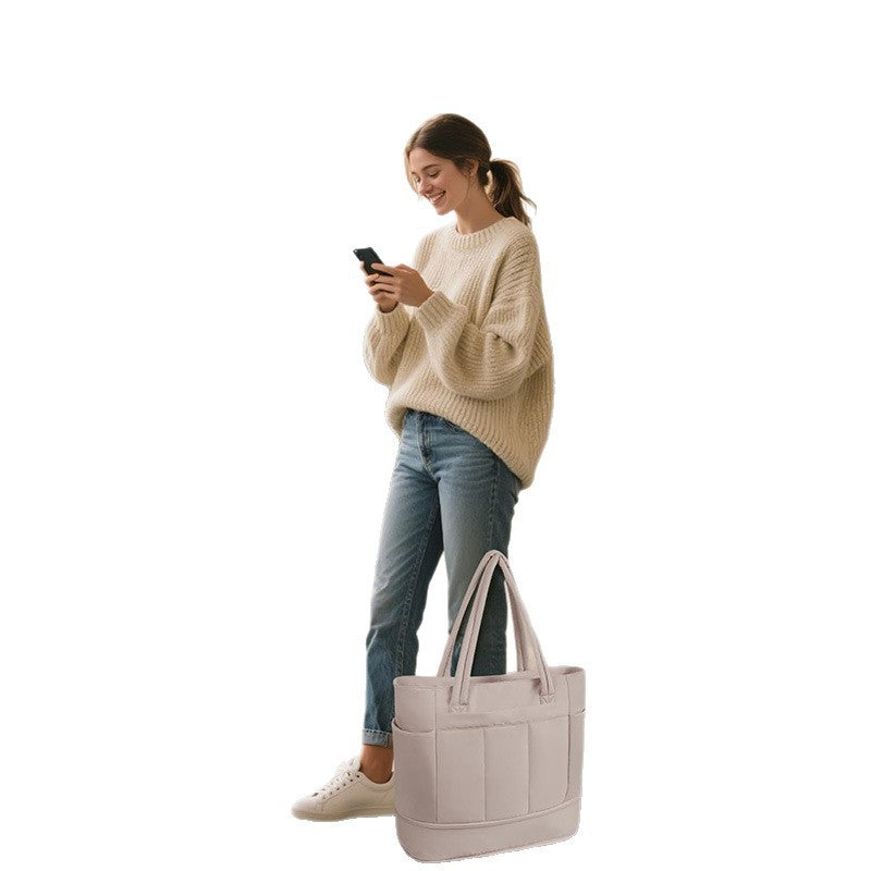 Multifunctional tote bag with practical compartments LoungeYard — product view 5