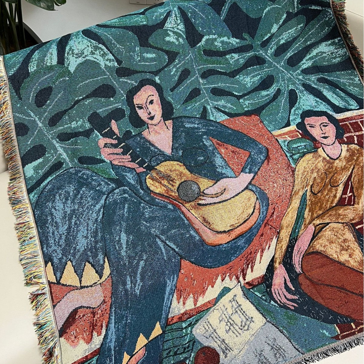Decorative Art Throw Blanket — product view 2