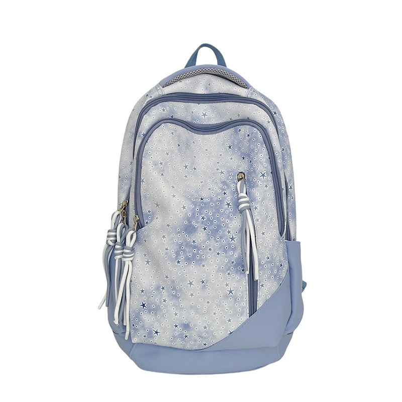 Starry-Themed School Backpack LoungeYard — product view 3