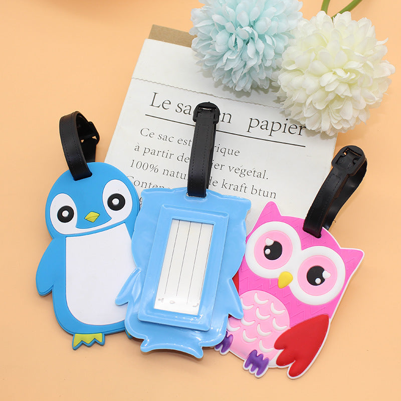 Unisex Cute Penguin Luggage Tag LoungeYard — product view 7