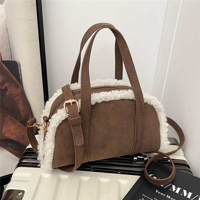 WoCozy Plush Texture Handbag LoungeYard — product view 3