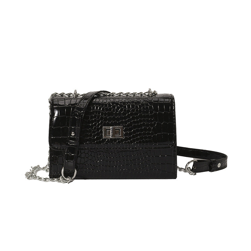 Croc-Embossed Structured Crossbody Handbag — product view 3