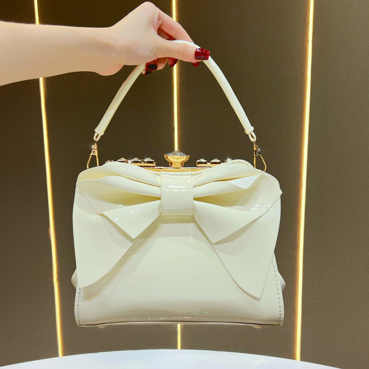 Elegant Bow-Accent Handbag — product view 5