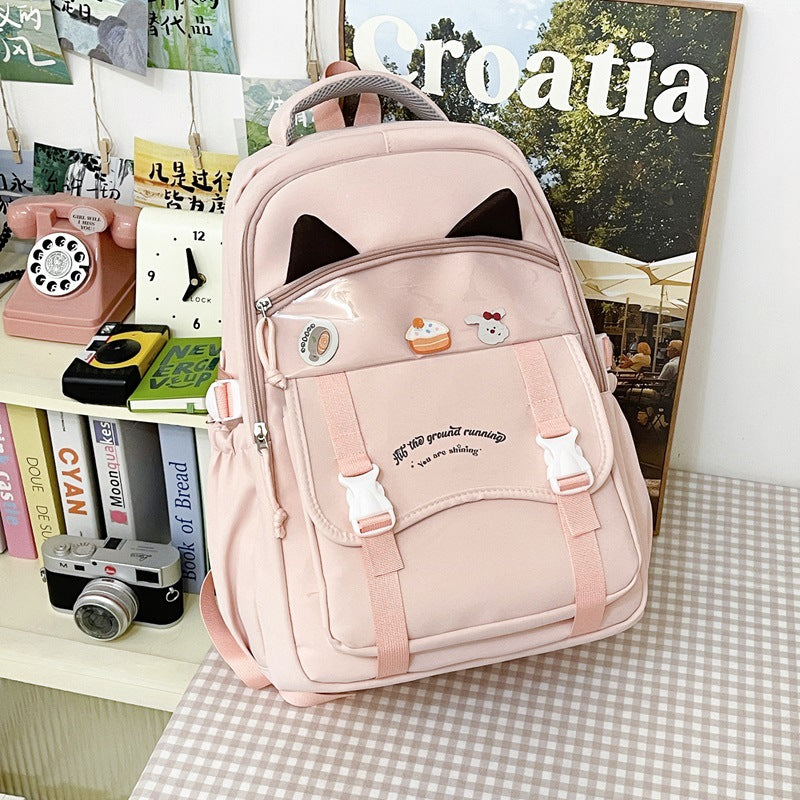 Cute Cat-Ear Backpack LoungeYard — product view 6