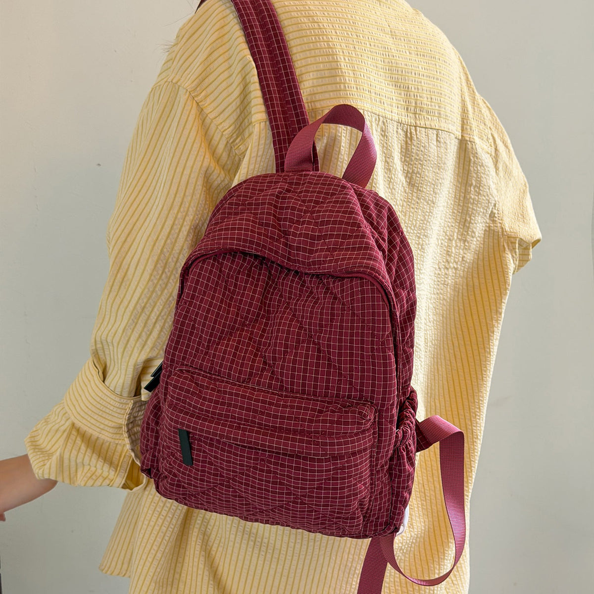 Quilted Multi-Compartment Backpack LoungeYard — product view 2