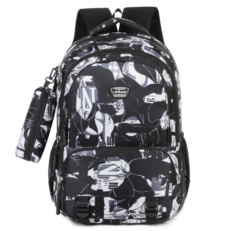 Multifunctional Graphic Print Laptop Backpack — product view 2