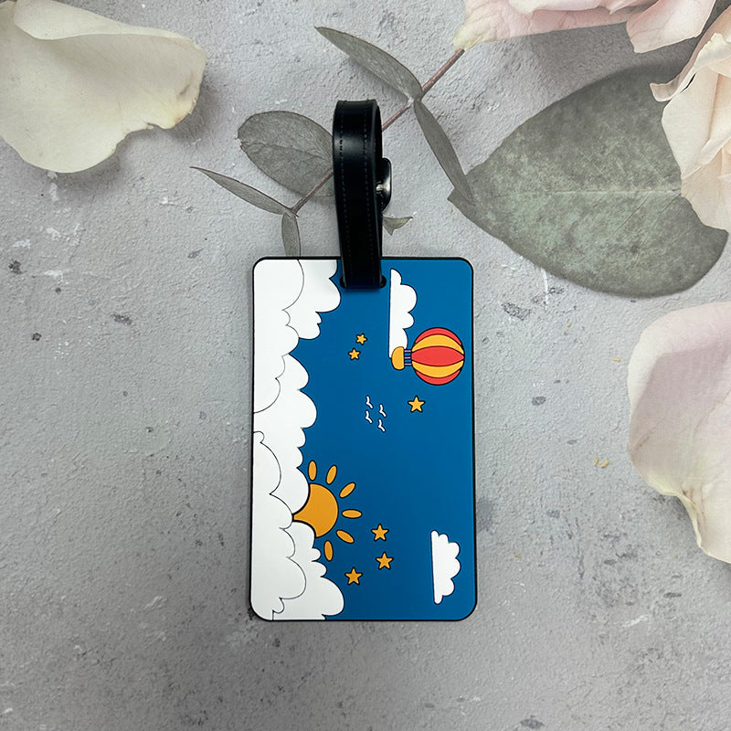 Whimsical Cloud-Themed Luggage Tag LoungeYard — product view 1