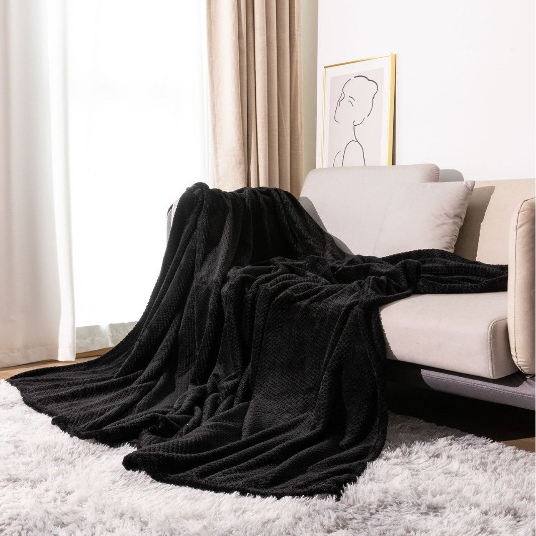 Textured Knit Throw Blanket — product view 5
