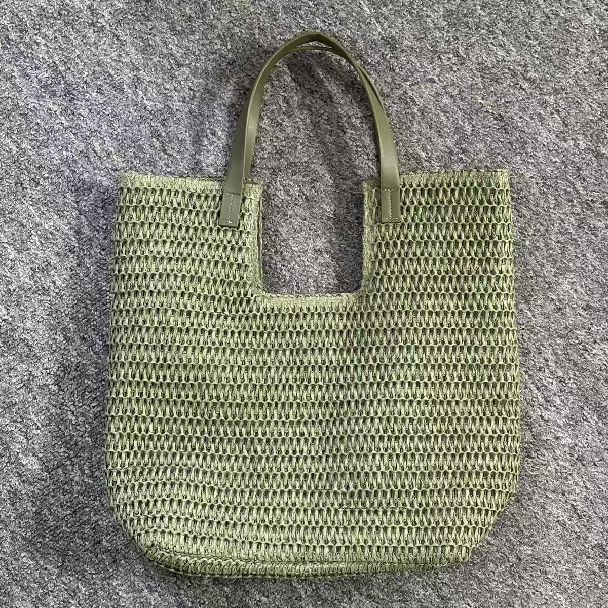 Summery Tote Bag Made of Woven Material LoungeYard — product view 3