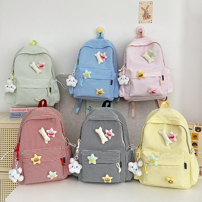 Cute Character-Embellished Backpack LoungeYard — product view 4