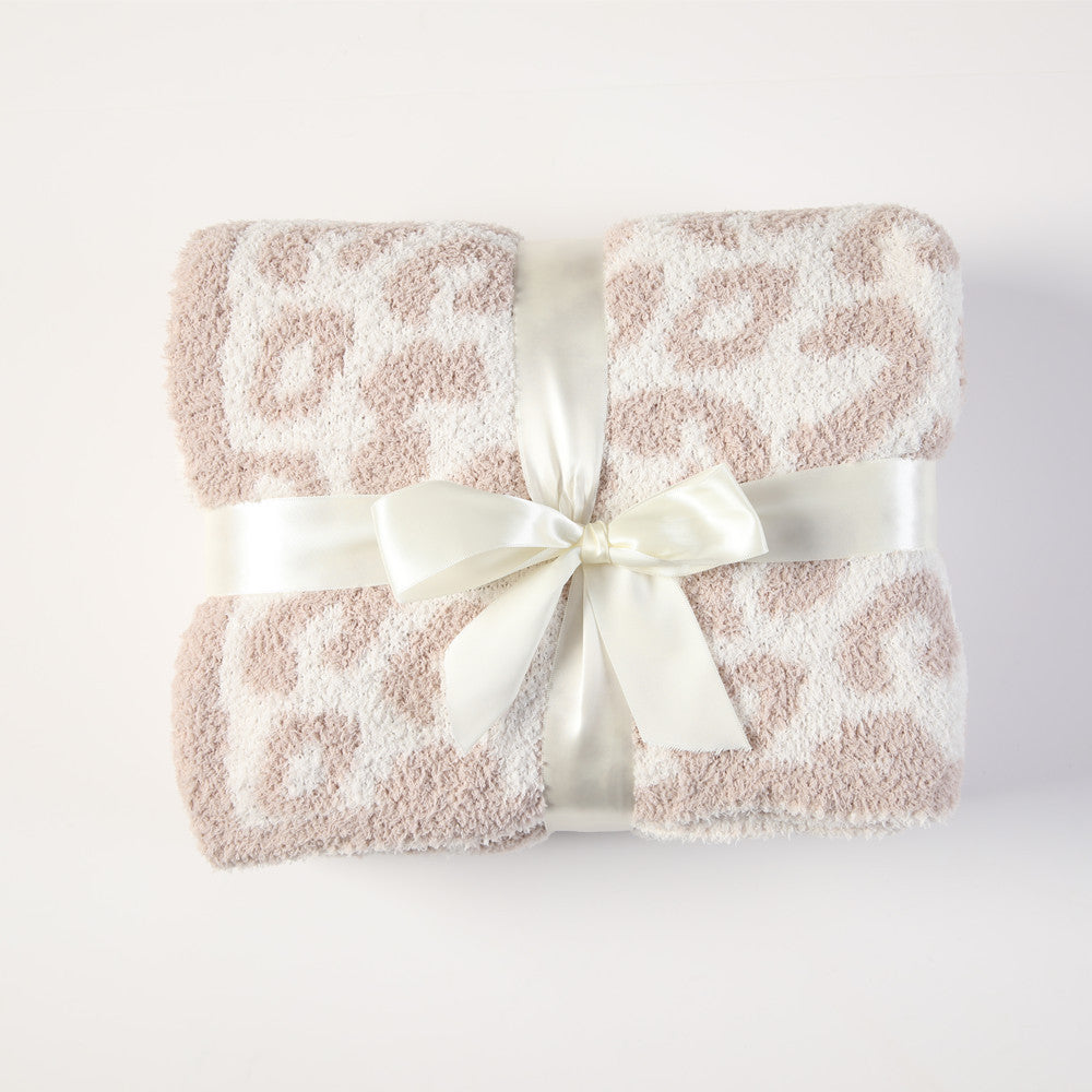 Luxury Leopard Print Throw LoungeYard — product view 6