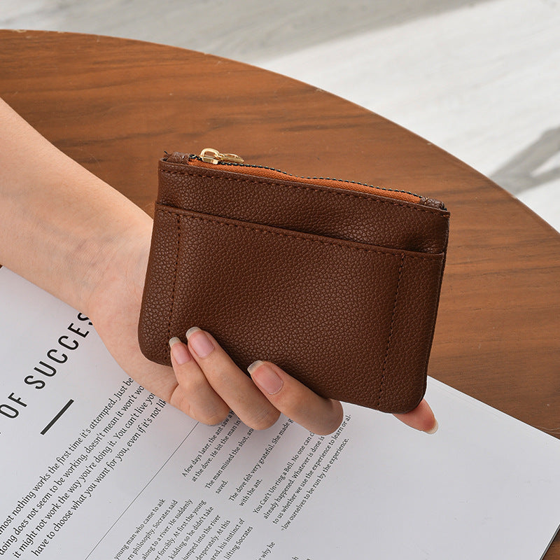 Premium Textured Leather Card Holder LoungeYard — product view 4