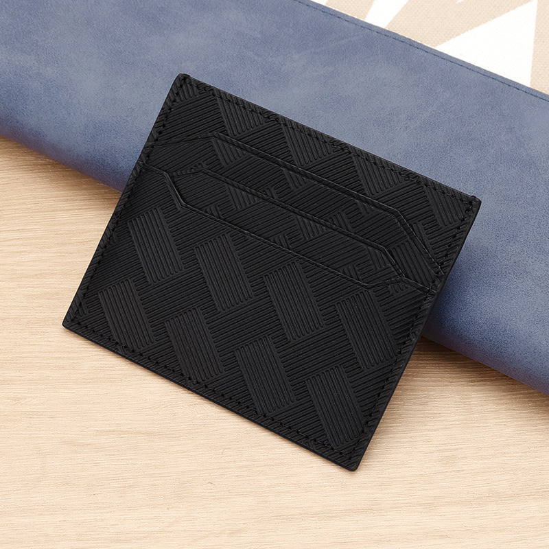 Textured Leather Card Holder LoungeYard — product view 2
