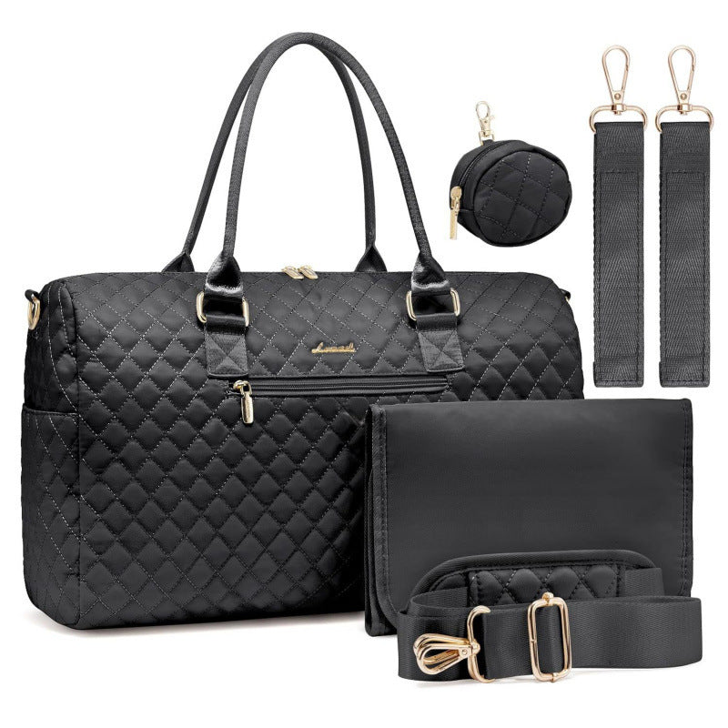 Sophisticated Quilted Travel Tote Set LoungeYard — product view 6