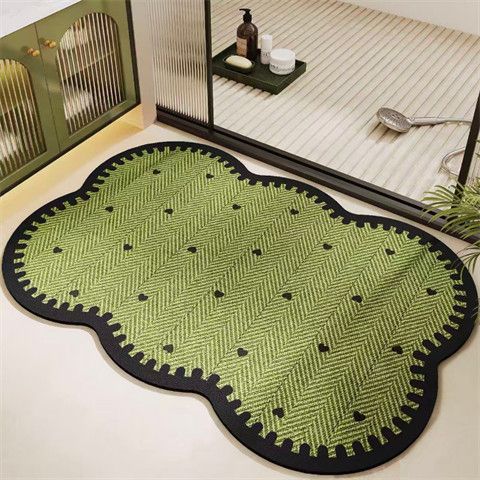 Decorative Herringbone Bath Mat — product view 7