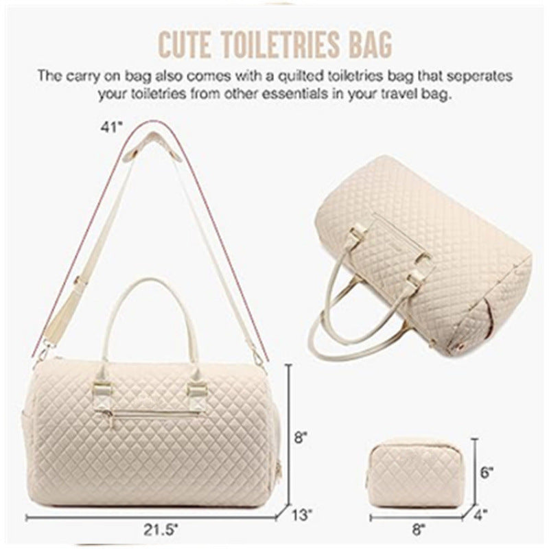 Quilted Weekender Duffle Bag LoungeYard — product view 4