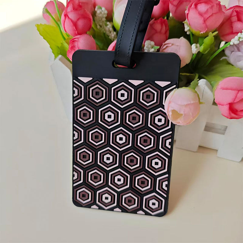 Unisex Retro Puzzle-Themed Luggage Tag LoungeYard — product view 4