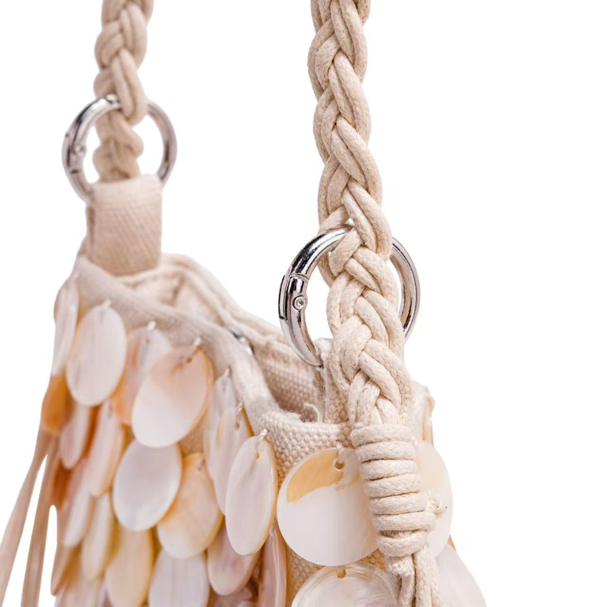 Elegant Shell-Embellished Crossbody Bag LoungeYard — product view 3