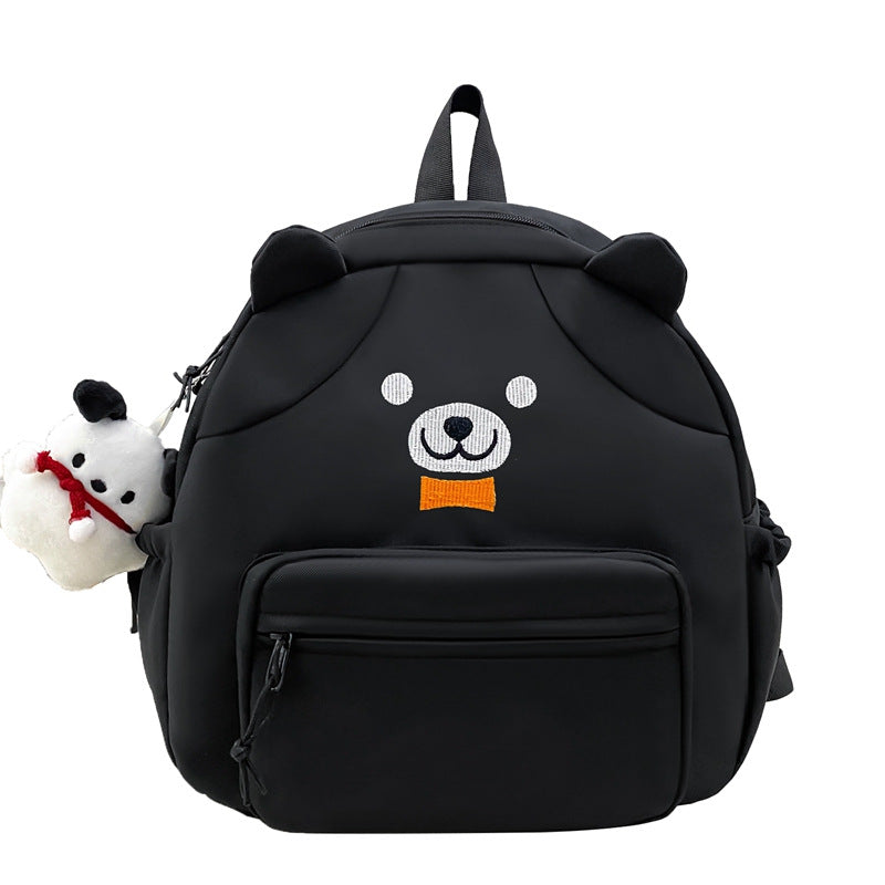 Plush backpack with cute dog design LoungeYard — product view 4