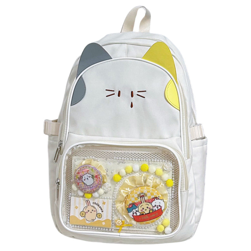 Playful Cat-Ear Graphic Backpack LoungeYard — product view 5