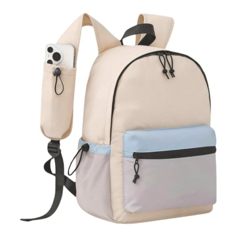 Urban everyday backpack with practical compartments for smartphone and accessories LoungeYard — product view 2